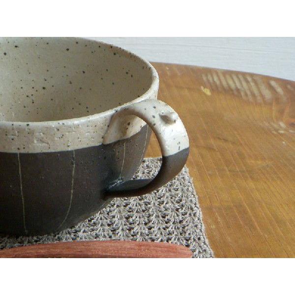 信楽焼 スープカップ ストライプ : 丸十製陶 CONTENTS - 通販