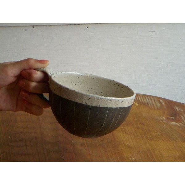 信楽焼 スープカップ ストライプ : 丸十製陶 CONTENTS - 通販