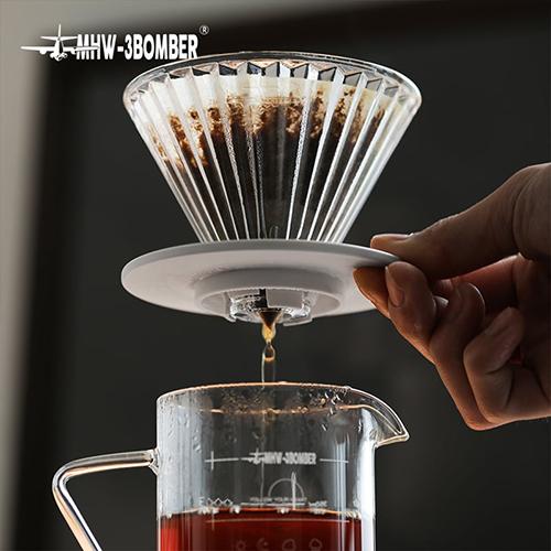 【在庫限り終売】MHW-3BOMBER Elf Glass Dripper ガラスドリッパー 1-2杯用 クリア×ブラック｜0141coffee｜02