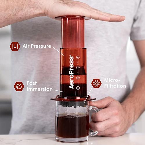 AeroPress エアロプレス クリア カラーズ レッド : ブランディング