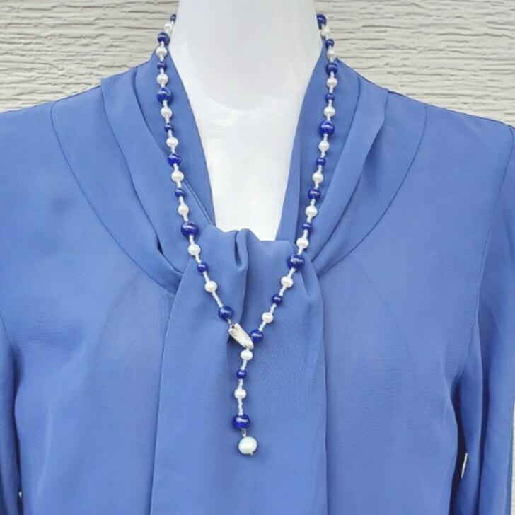 このラピスラズリたん、綺麗！ラピスラズリのネックレスたん！ ラピスラズリのネックレスたん！これも珍しいよなね
