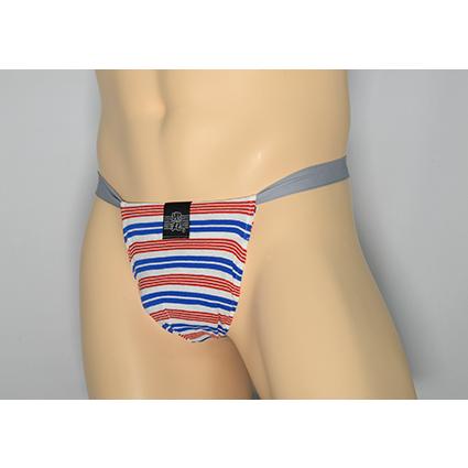 黒猫ニット　ボーダー104　赤青　男性用下着　サポーターパンツ |  | 01