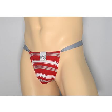 黒猫ニット　ボーダー106　赤グレー　男性用下着　サポーターパンツ |  | 01