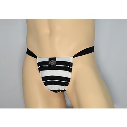 黒猫ニット　ボーダー108　白黒　男性用下着　サポーターパンツ |  | 01