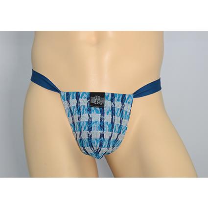 黒猫ニット　柄濃スカイブルー　男性用下着　サポーターパンツ | 