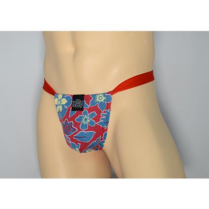 黒猫ニット　ハイビスカス　青　男性用下着　サポーターパンツ |  | 01