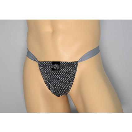 黒猫ニット　グレー　小花白　男性用下着　サポーターパンツ |  | 01