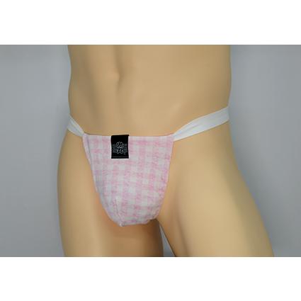 黒猫ニット　ギンガム　ピンク　男性用下着　サポーターパンツ |  | 01