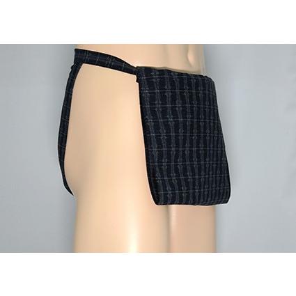 四谷越中　チェック黒かすり | 