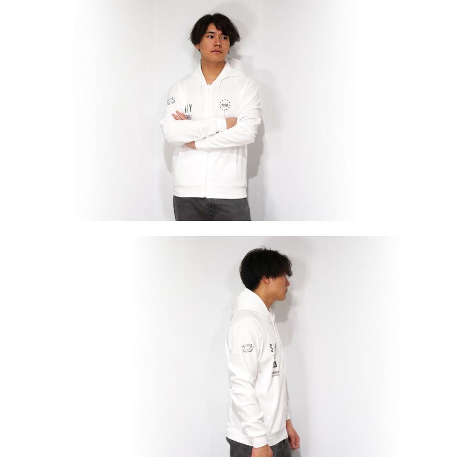 SY32 by SWEET YEARS マルチロゴ プリント ジップパーカー メンズ 新作