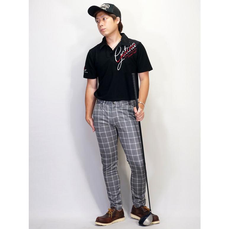 カールカナイゴルフ メンズ 吸汗速乾 抗菌防臭 消臭 ストレッチ ロングパンツ 212KG1803 グレンチェック ライン Karl Kani GOLF 【新品】QAAR ゴルフウェア ボトムス Karl Kani（カールカナイ） アウトレットセール!!カールカナイゴルフ