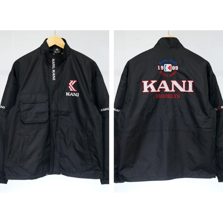 Karl Kani カールカナイゴルフ 撥水 袖脱着 ロゴ刺繍 スタンド Karl Kani カールカナイゴルフ 撥水 袖脱着 ロゴ刺繍 スタンド