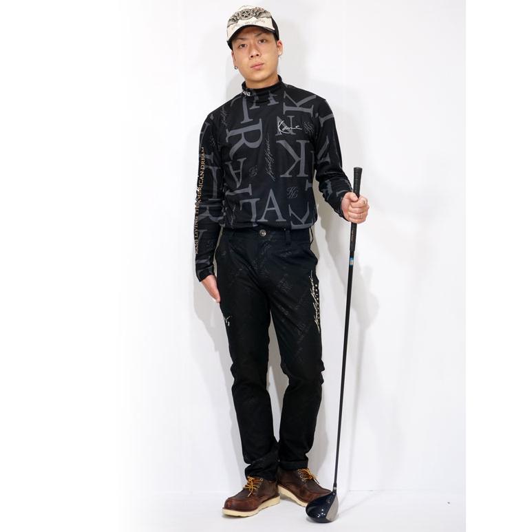 カールカナイゴルフ ロゴ刺繍 エンボス ストレッチパンツ メンズ 新作2023-2024年モデル KARL KANI GOLF 233kg1802｜02brand｜14