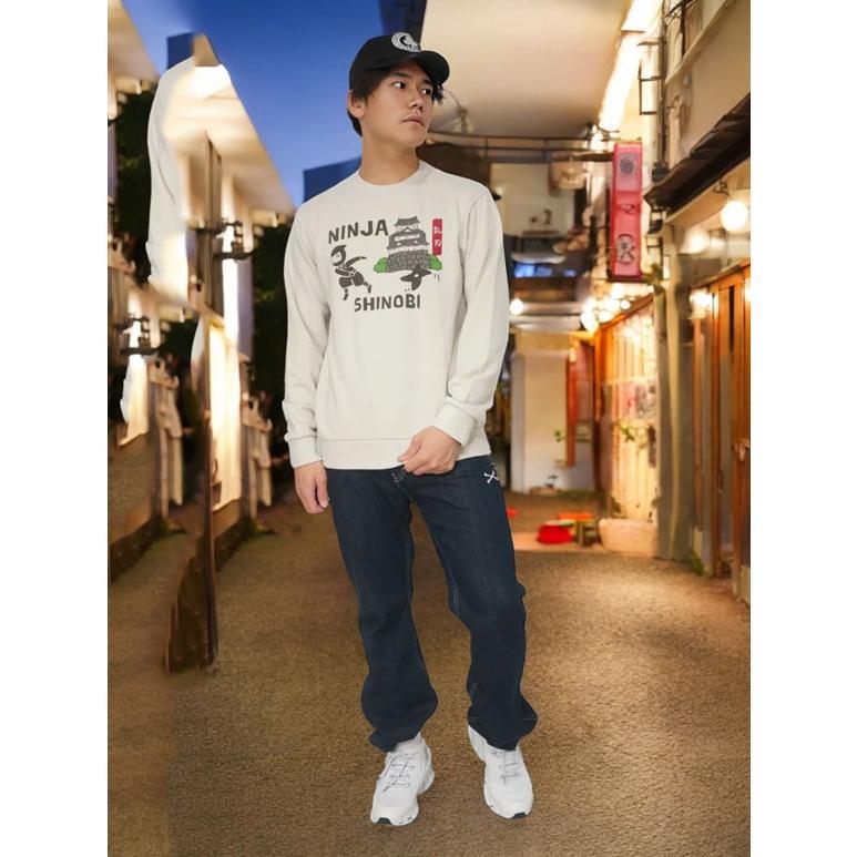 LUMBER アウトレットセール!!ランバー 忍者 プリント スウェット