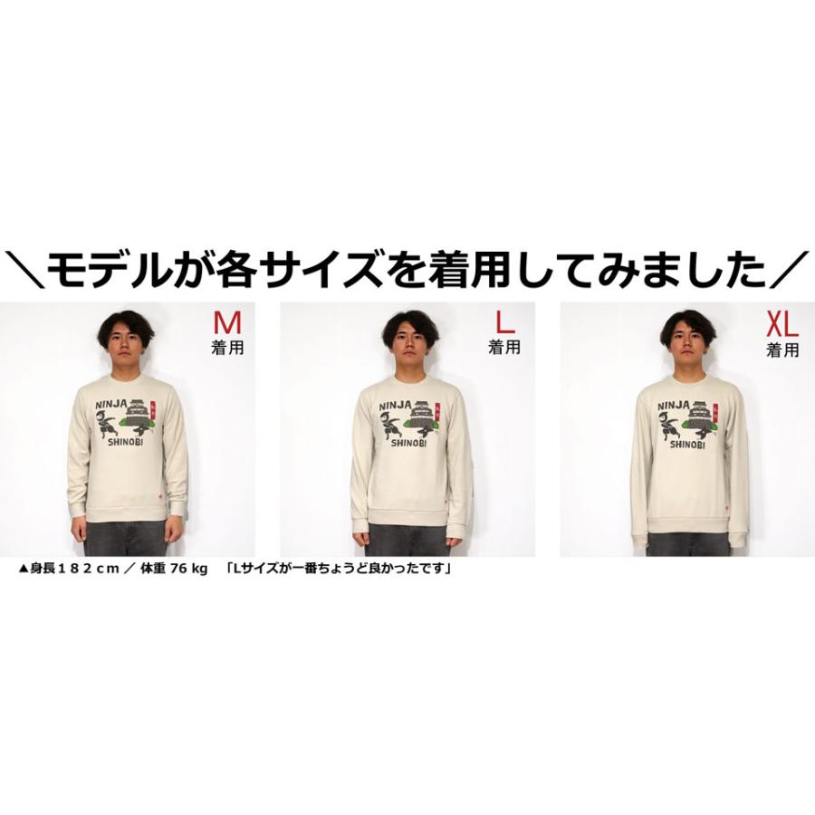 LUMBER アウトレットセール!!ランバー 忍者 プリント スウェット