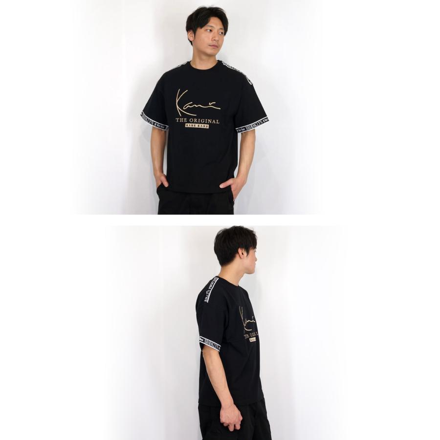 Karl Kani カールカナイ ロゴテープ 刺繍 ビッグシルエット 半袖 Karl Kani カールカナイ ロゴテープ 刺繍 ビッグシルエット 半袖