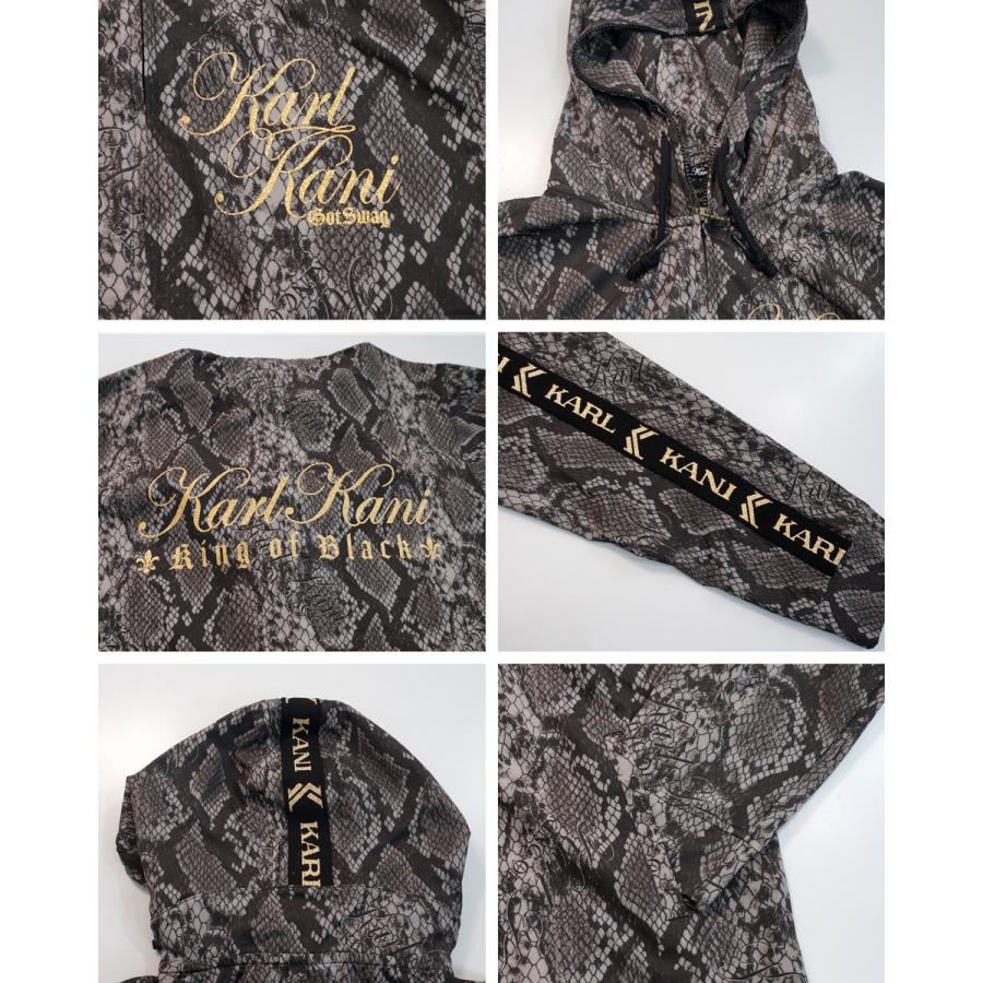 Karl Kani カールカナイ パイソン柄 ロゴ刺繍 ハイブリッド