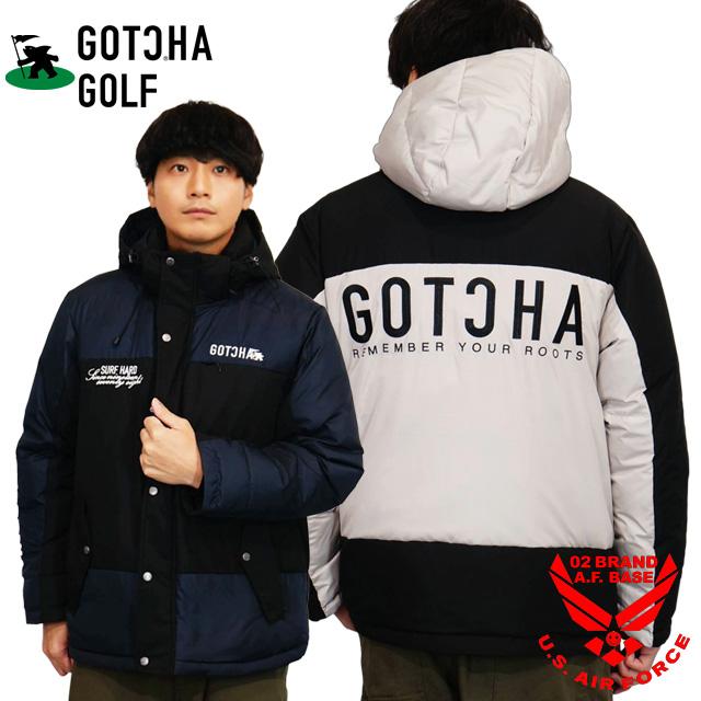 GOTCHA GOLF ガッチャゴルフ 撥水2Way ロゴ刺繍 カラー切替 ダウン