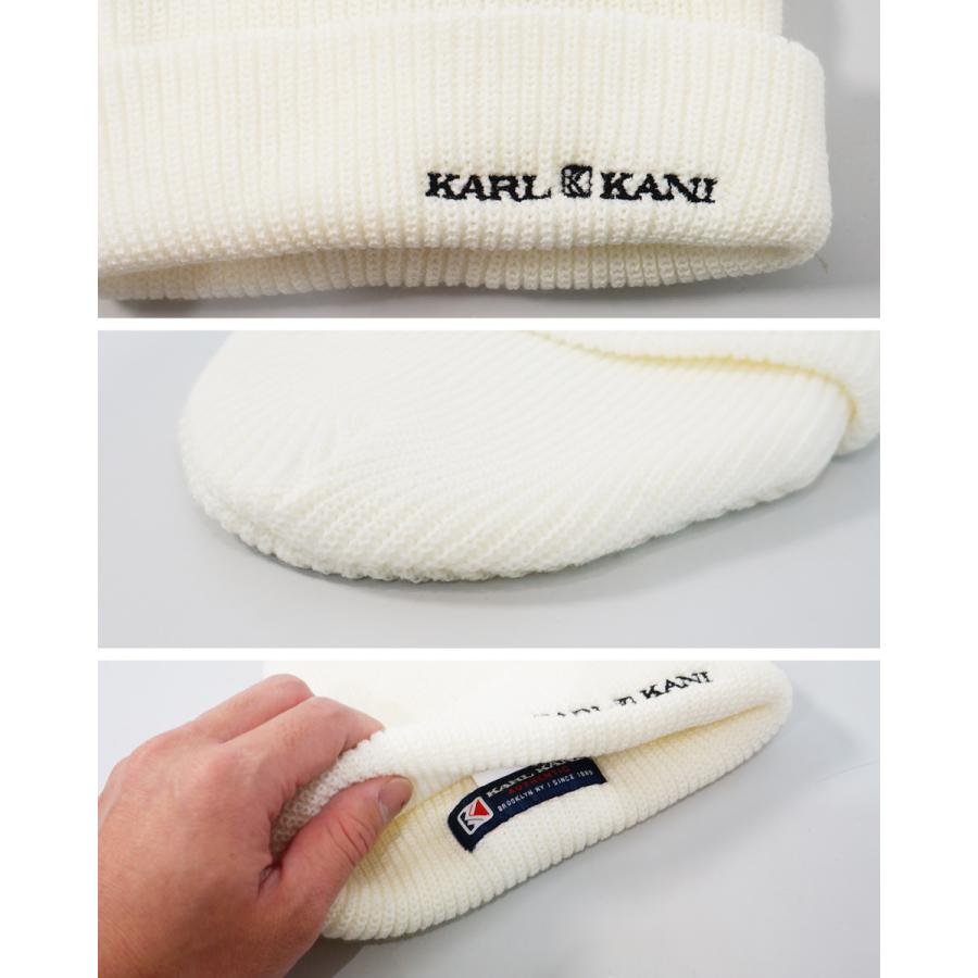 Karl Kani（カールカナイ） ロゴ刺繍 ビーニー ニットキャップ 帽子