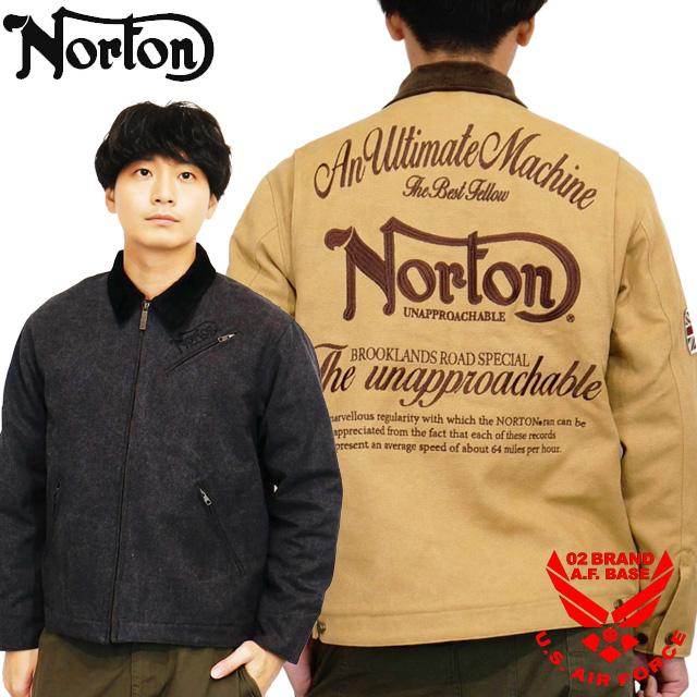 ノートン（NORTON） ロゴ刺繍 ダックワーク ジャケット アウター