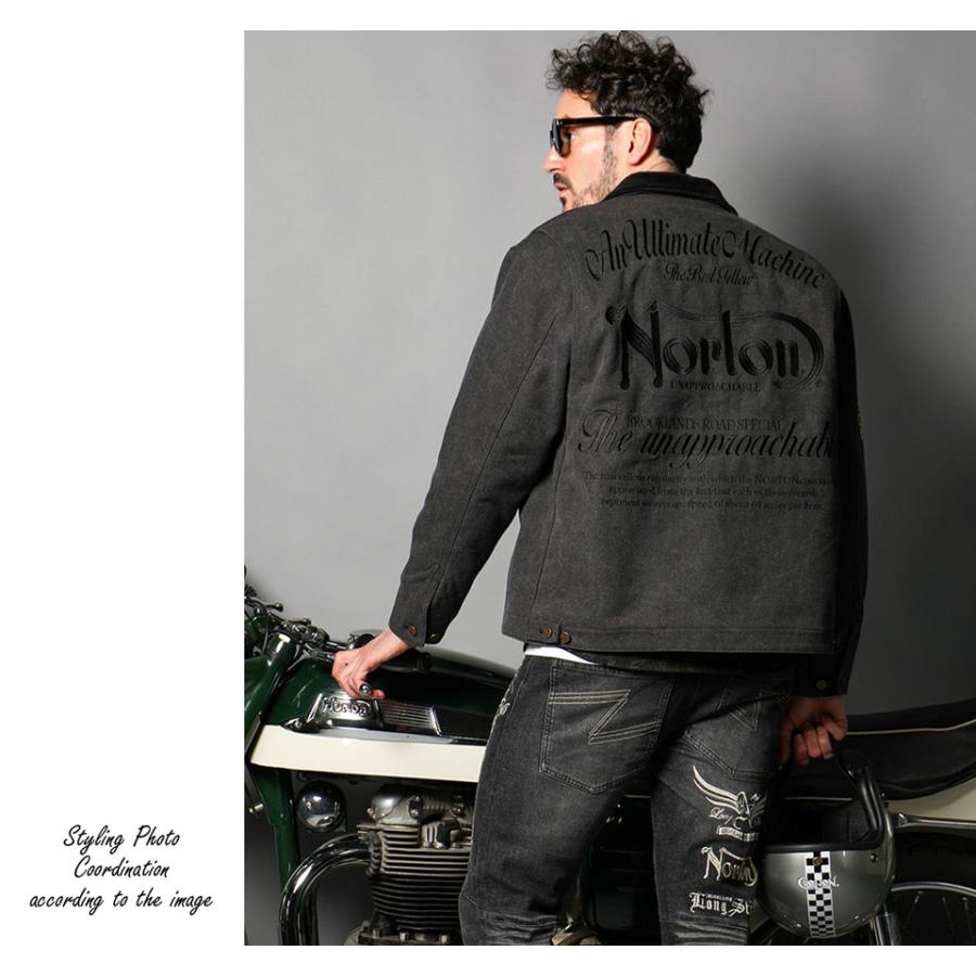 ノートン（NORTON） ロゴ刺繍 ダックワーク ジャケット アウター