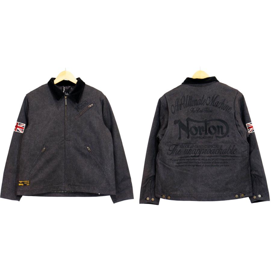 ノートン（NORTON） ロゴ刺繍 ダックワーク ジャケット アウター