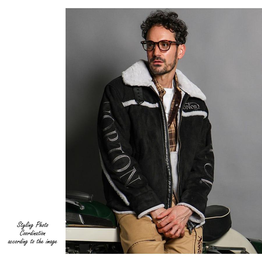 ノートン（NORTON） ロゴ刺繍 フェイク ムートンジャケット アウター