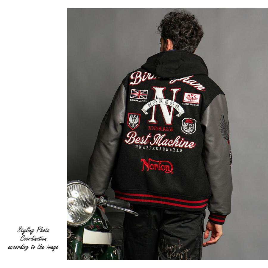ノートン（NORTON） ロゴ刺繍 スタジアムジャケット スタジャン