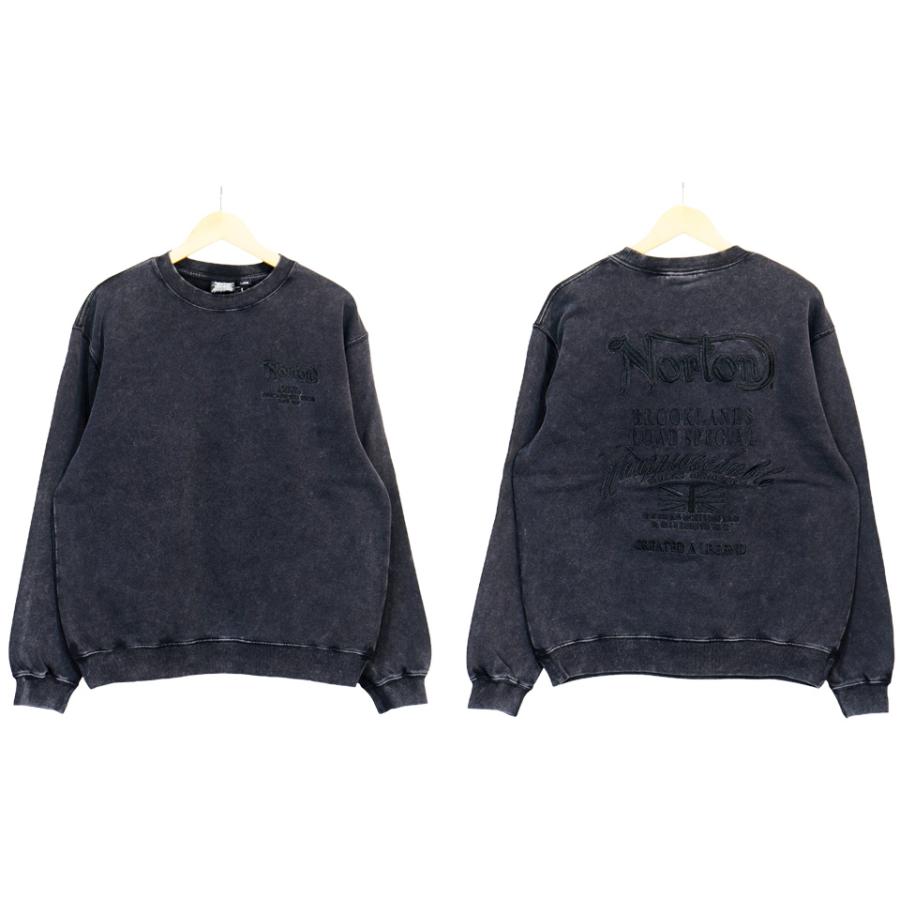 ノートン（NORTON） ロゴ刺繍 フロスト加工 スウェットトレーナー 