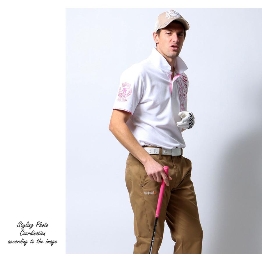 GOTCHA GOLF ガッチャゴルフ UVカット シャイニーピンク サクラ刺繍