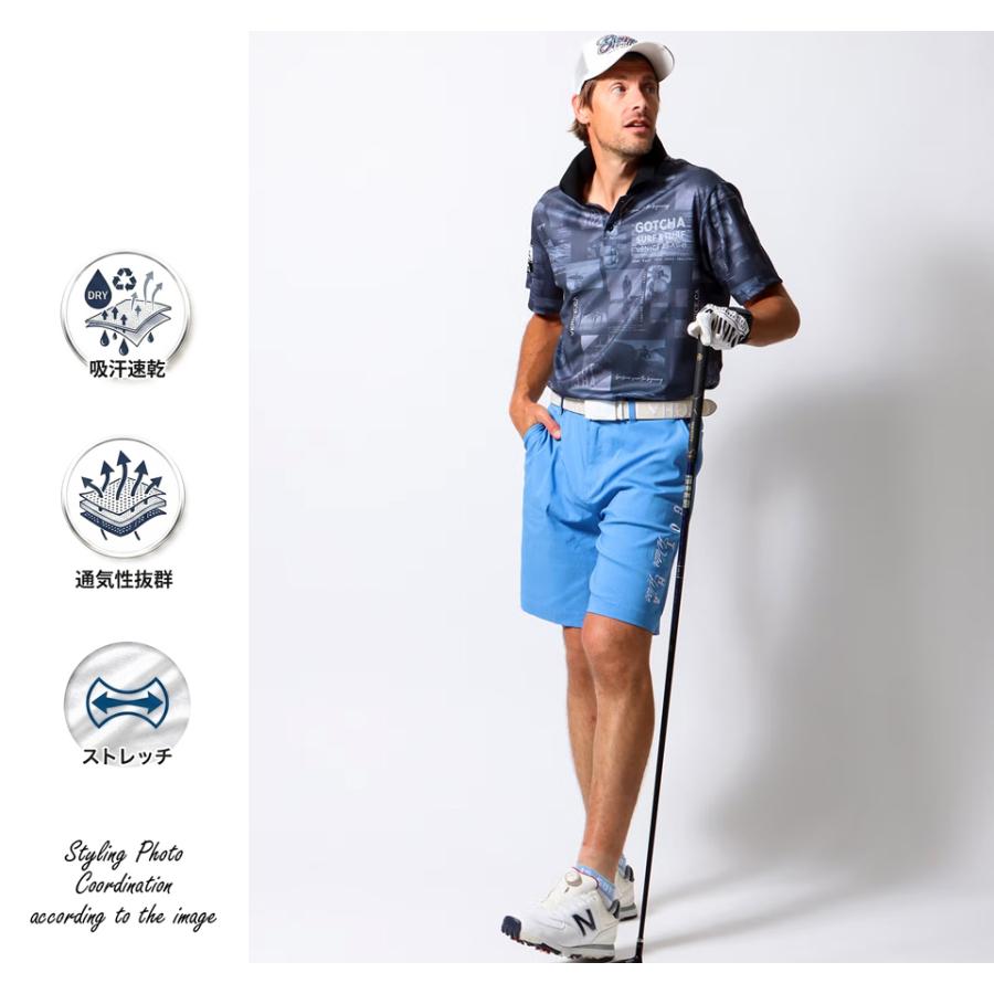 GOTCHA GOLF ガッチャゴルフ フォトコラージュ モノトーン ストレッチ