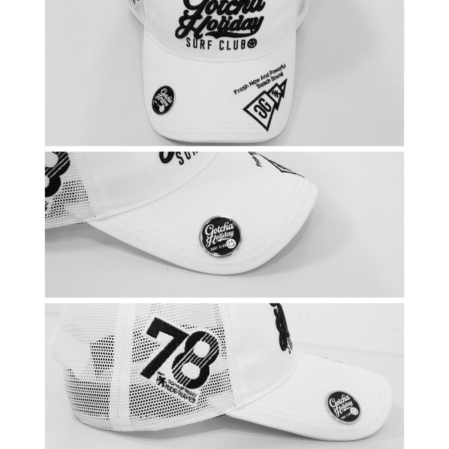 GOTCHA GOLF ガッチャゴルフ マーカー付き 3Dロゴ刺繍 メッシュ