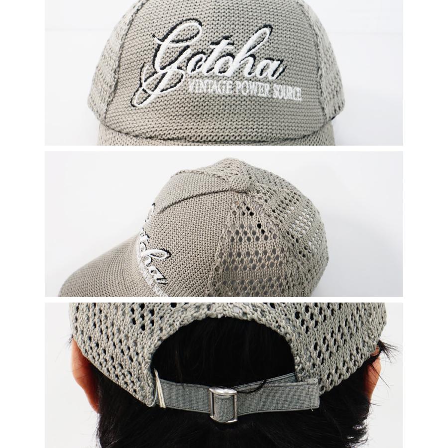 GOTCHA GOLF ガッチャゴルフ ラメロゴ刺繍 サーモメッシュキャップ