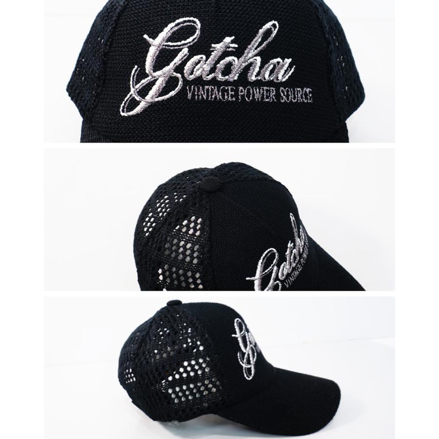 GOTCHA GOLF ガッチャゴルフ ラメロゴ刺繍 サーモメッシュキャップ
