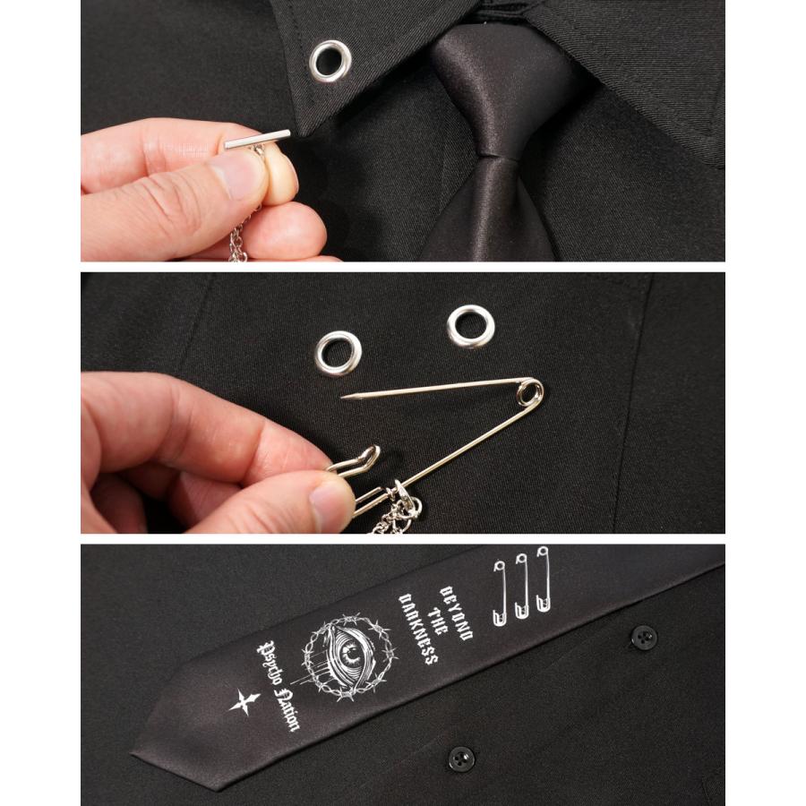 アウトレットセール!!サイコネーション ネクタイ付き チェーン 長袖