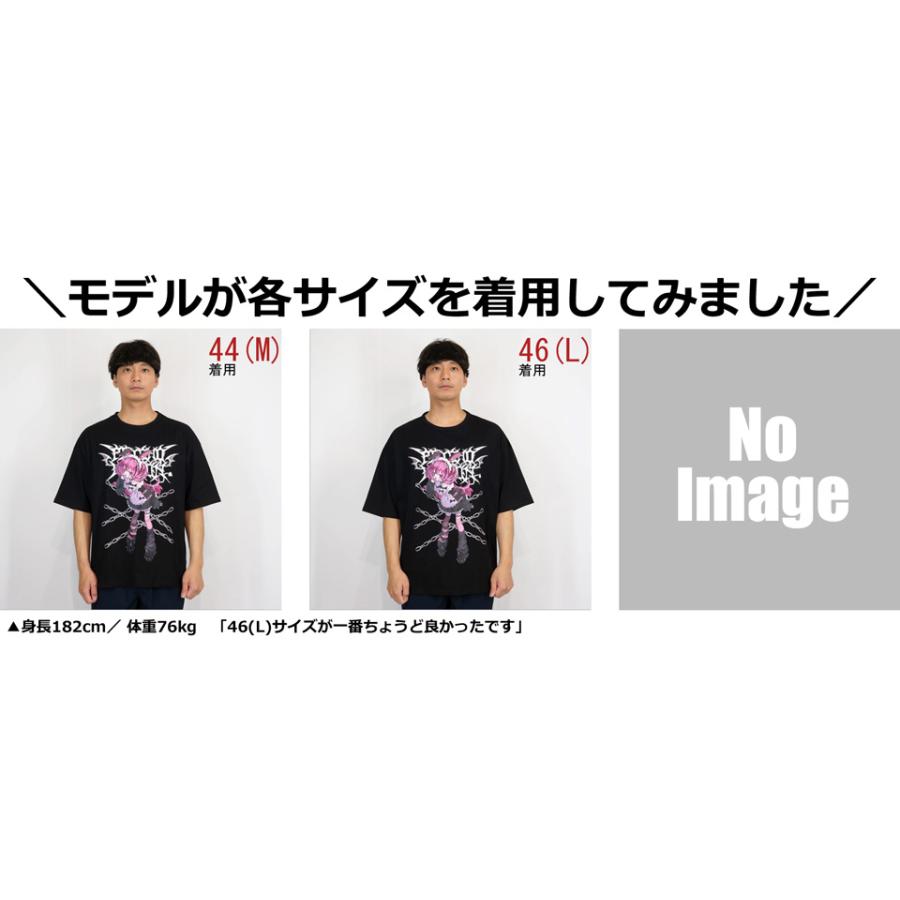 サイコネーション 寝田ルネコラボ ウサ耳メイド プリント 半袖Tシャツ