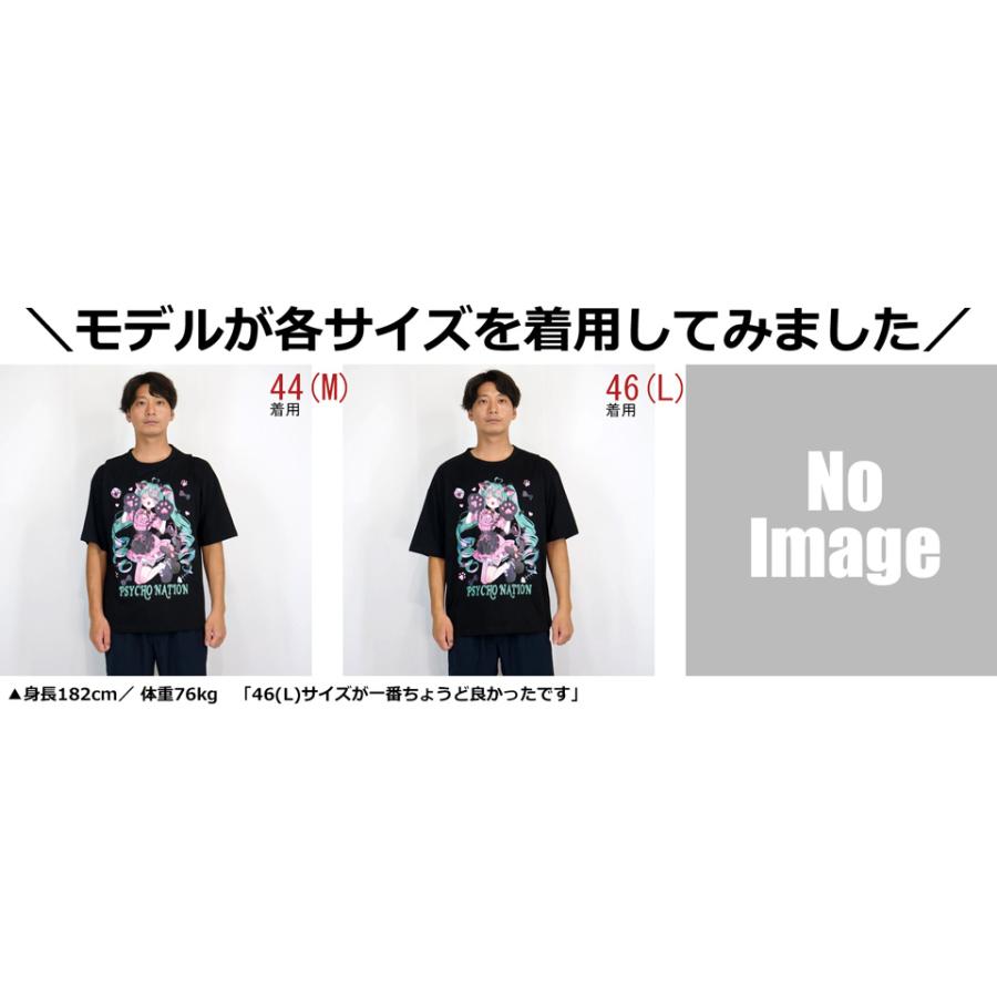サイコネーション 寝田ルネコラボ ネコ耳メイド プリント 半袖Tシャツ