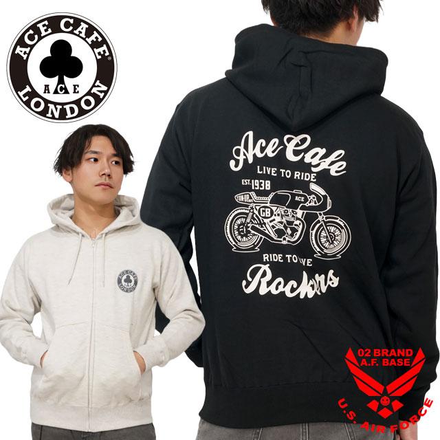 ACE CAFE LONDON（エースカフェロンドン） Live to Ride ロゴプリント