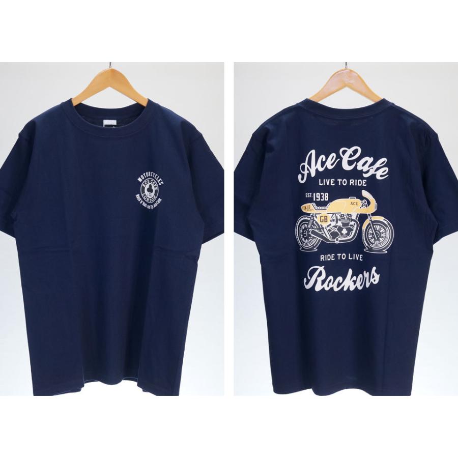 エースカフェロンドン Live to Ride 半袖Tシャツ メンズ 新作2021-2022年モデル ACE CAFE LONDON ac003ct｜02brand｜08