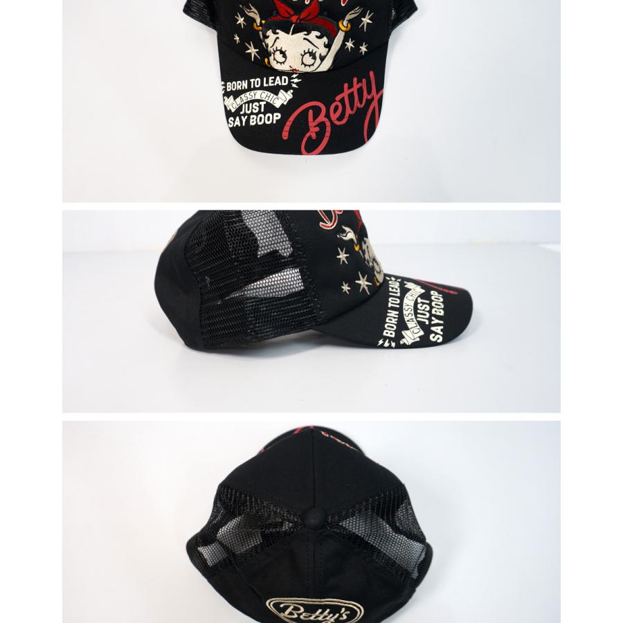 BETTY BOOP（ベティ ブープ） ハンズアップベティー刺繍 メッシュ