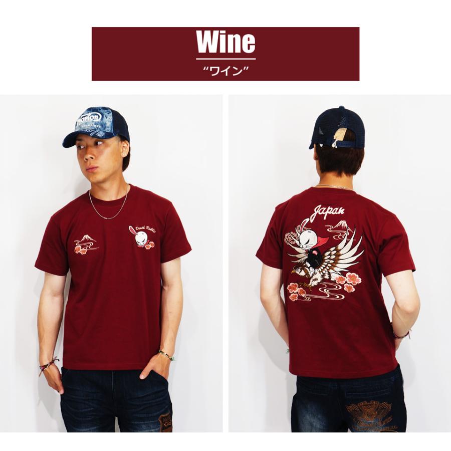 新品⭐︎HOTEI ドラゴン刺繍 Tシャツ レッド CROWS（クローズ） クローズワースト スカジャン風デスラビット 刺繍