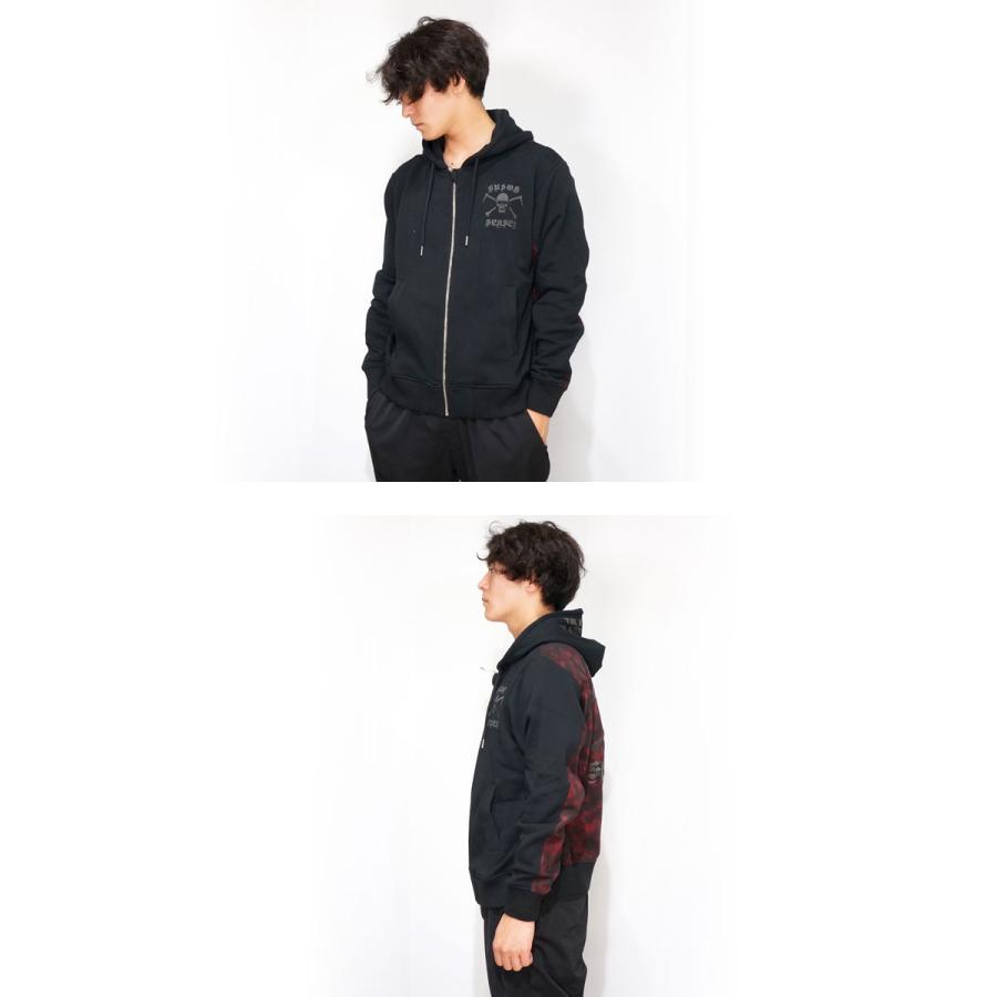 CROWS クローズワースト 背にドクロ刺繍 ナイロン切替