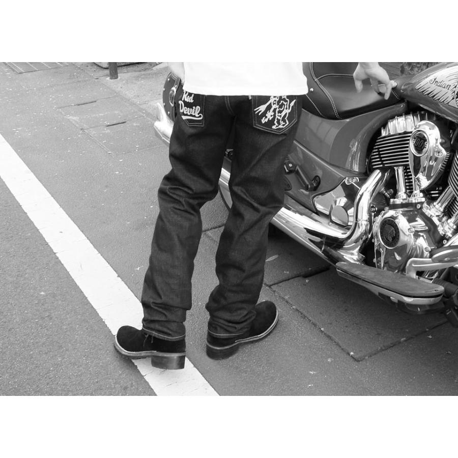 TEDMAN（テッドマン） DEVIL 5号 LUCKY RED DEVIL刺繍 防縮加工ノン