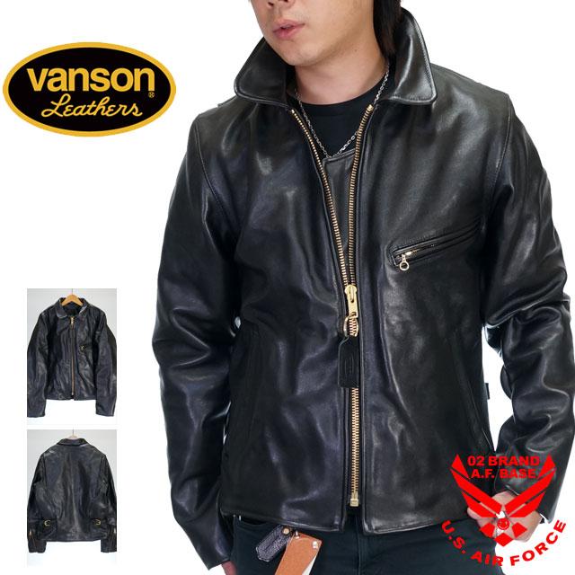 VANSON バンソン ENF シングルライダースジャケット 襟付き 革 VANSON バンソン ENF シングルライダースジャケット 襟付き 革