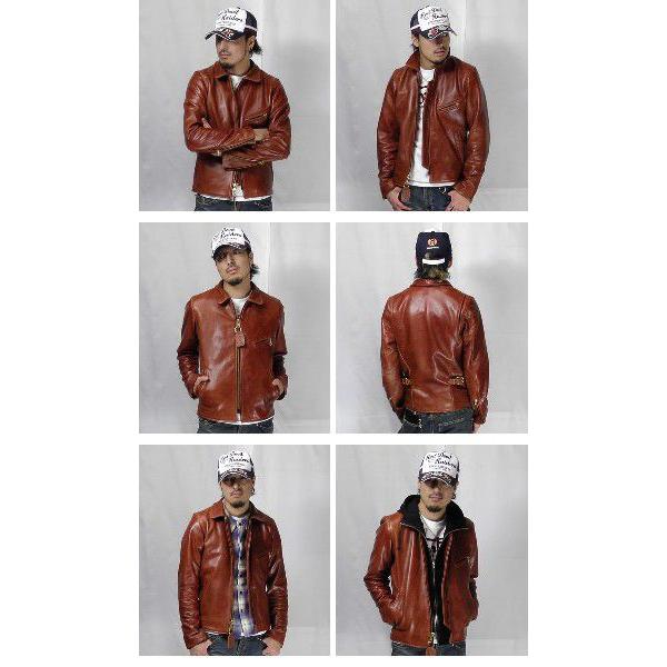 VANSON バンソン ENF オクタゴン シングルライダース レザー VANSON バンソン ENF オクタゴン シングルライダース レザー