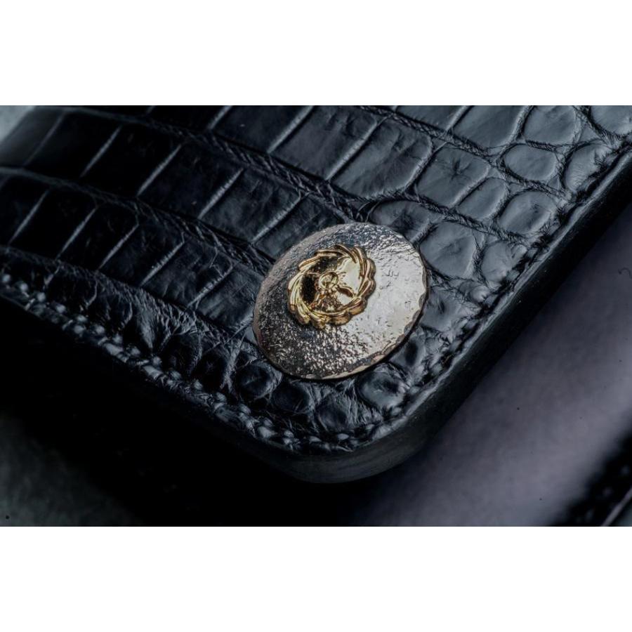 ポイント2倍!!ファーストアローズ K18付 SPコンチョ クロコダイルレザー ロングウォレット 財布 メンズ FIRST ARROWS l-059 | FIRST ARROW's | 02