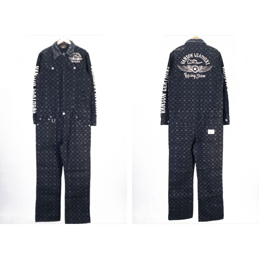 VANSON バンソン フライングスター刺繍 つなぎ オールインワン VANSON バンソン フライングスター刺繍 つなぎ オールインワン