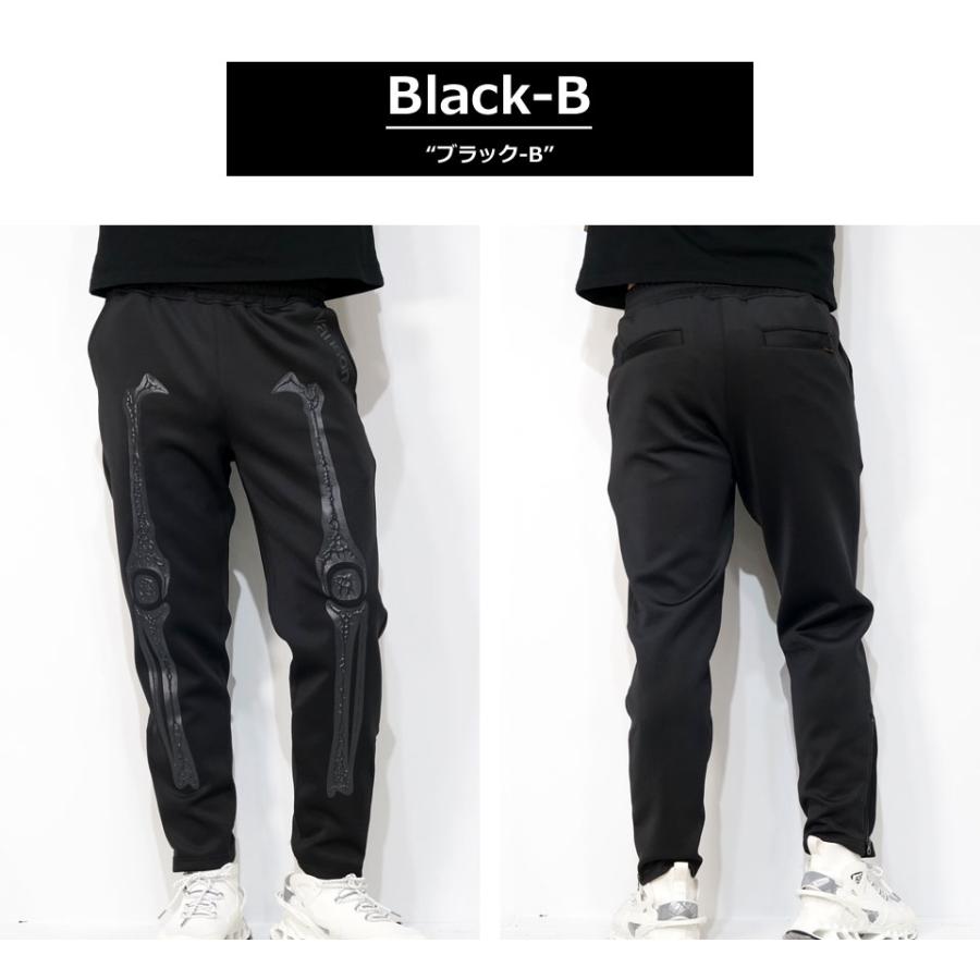 VANSON バンソン ボーン立体プリント トラックパンツ ジャージ メンズ 