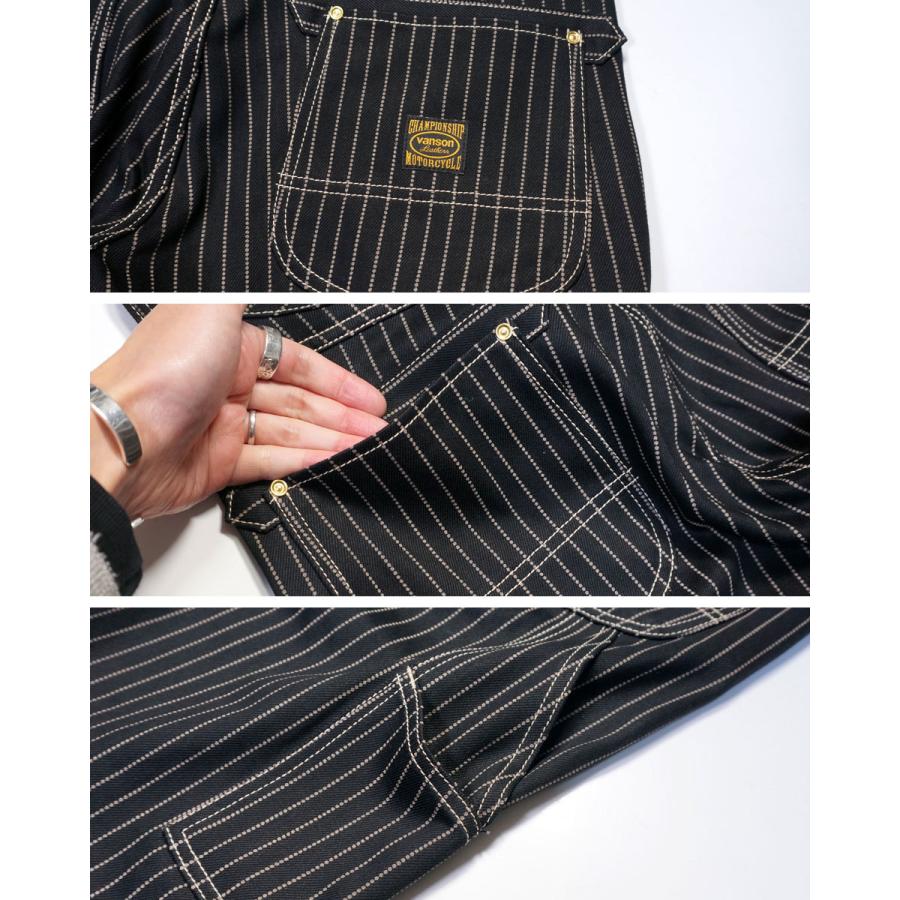 VANSON（バンソン） ロゴ刺繍 ぺインター ワークパンツ メンズ 新作