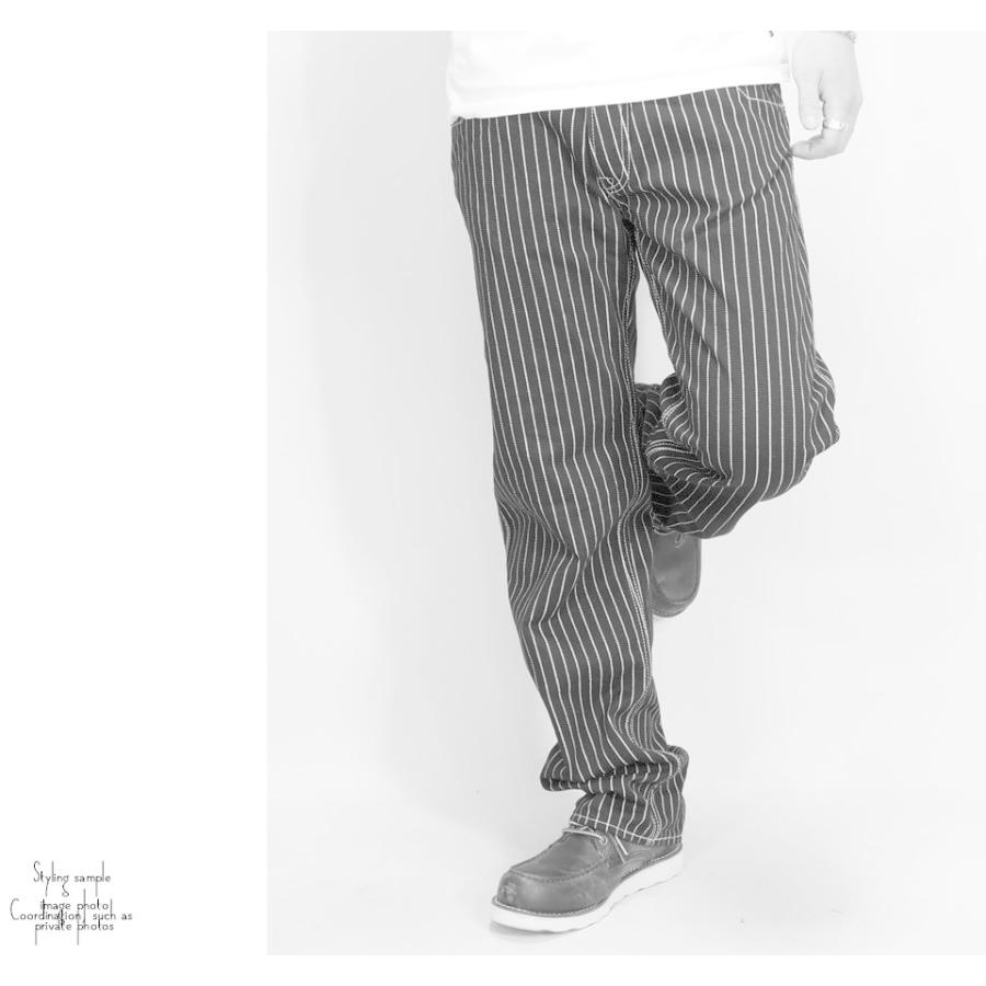 VANSON バンソン ヨークベルト付き デニム＆ダック ワークパンツ  